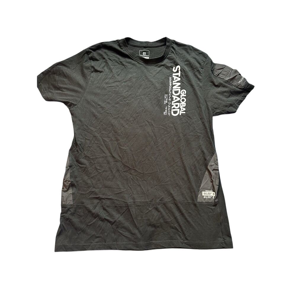 Vintage‎ Y2K Southpole Black White T Shirt • XL